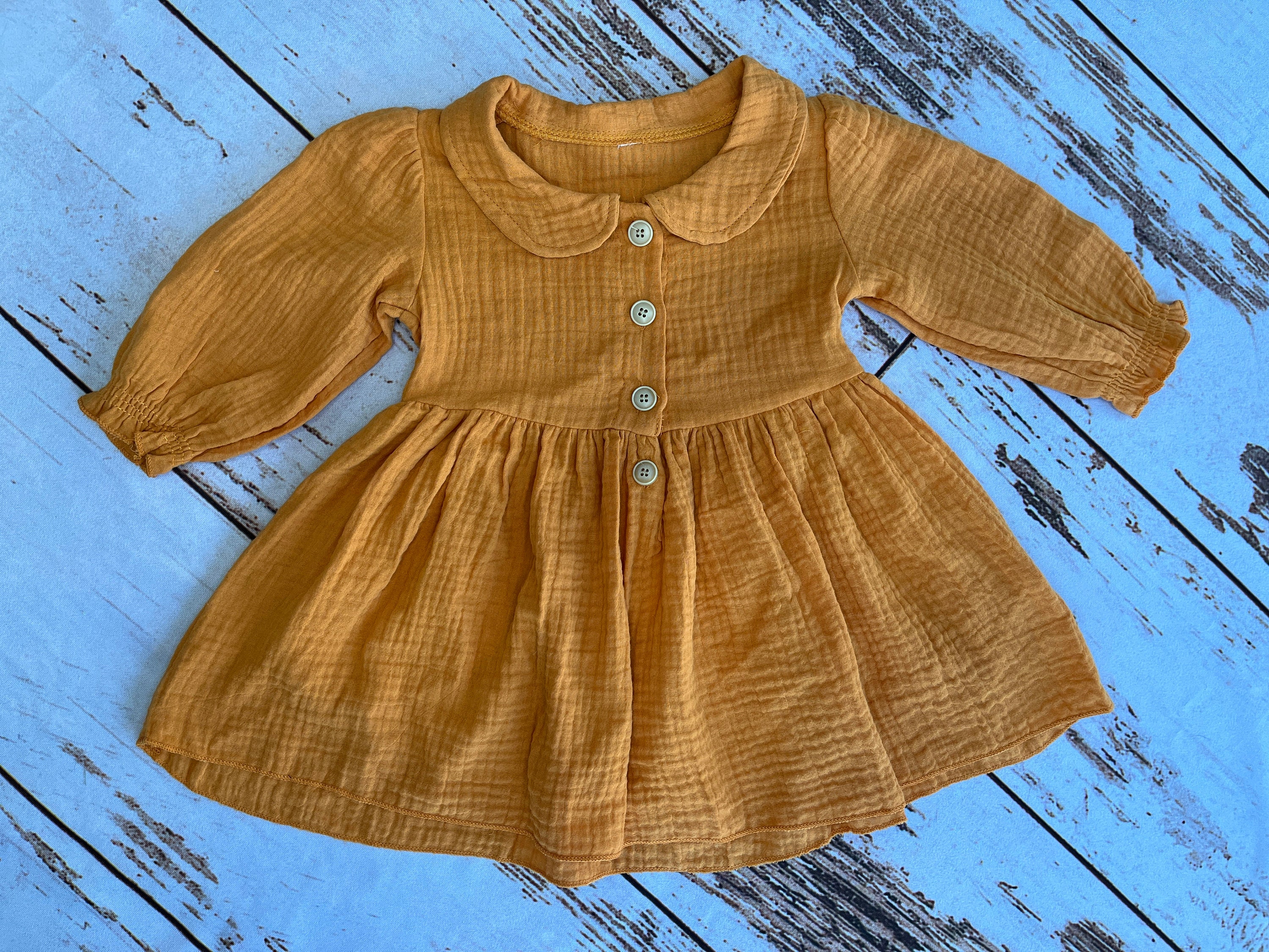 Infant mustard dress 2025
