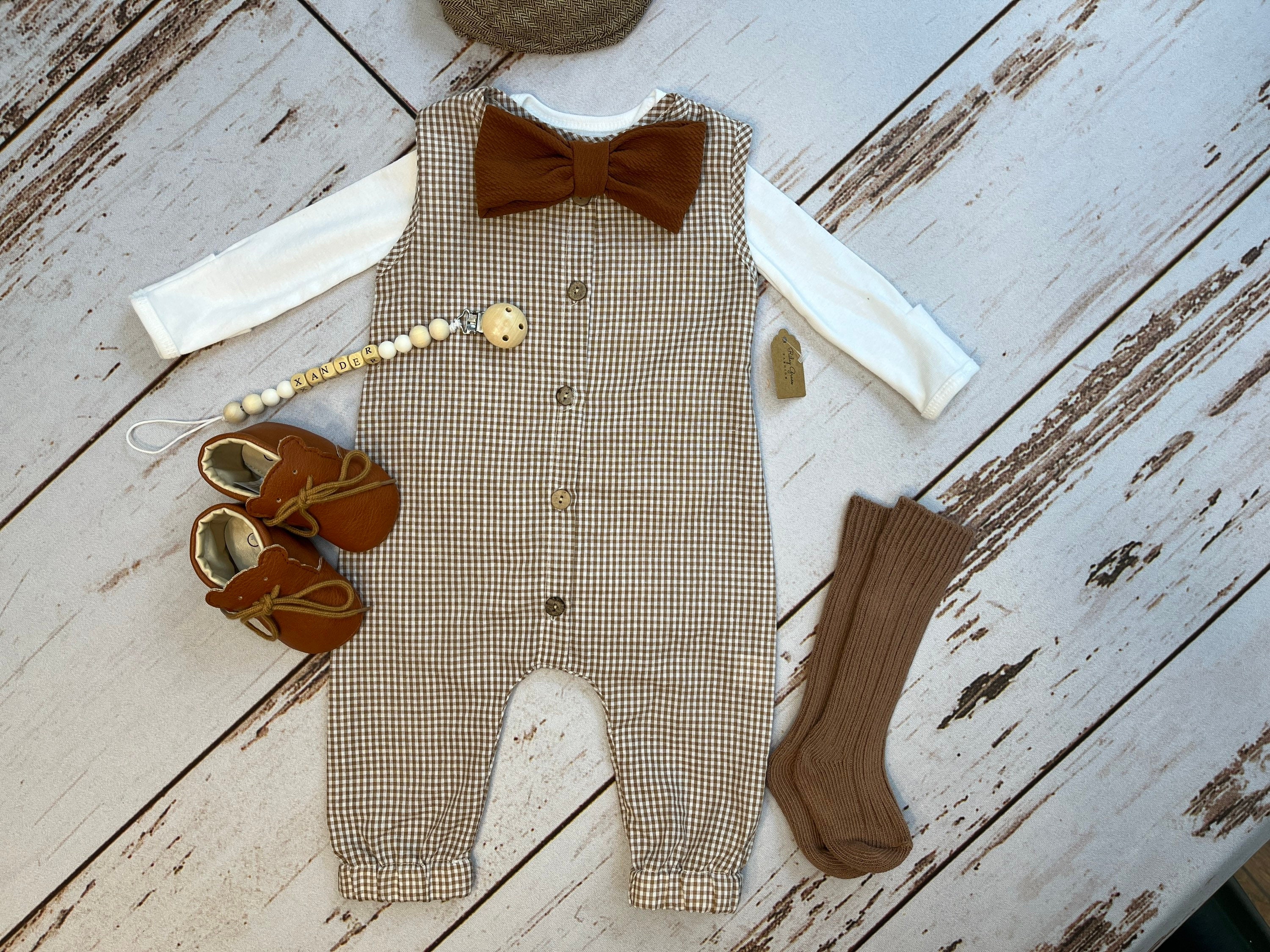  Newborn Baby Boy Girl Checkerboard Plaid Print Sleeveless  Button Romper Jumpsuit Bodysuit One Piece Outfit 0-24M (Brown, 0-6 Months):  Clothing, Shoes & Jewelry