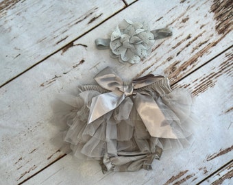 Baby girl gray tutu | Toddler girl gray tutu | Newborn girl tulle skirt | Baby shower gift for infant girl