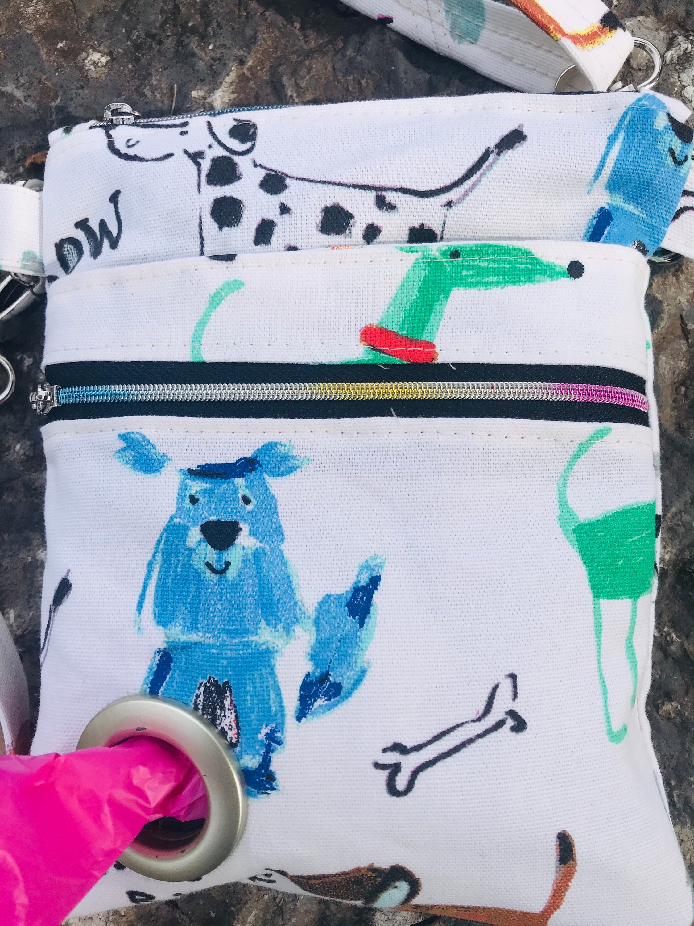 Dog Walking Poop Bag Hands Free Poop Bag Dispenser Puppy Treat Cross