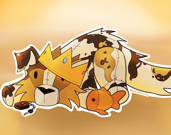 Coppa Dog Sticker | Plushies HC Set