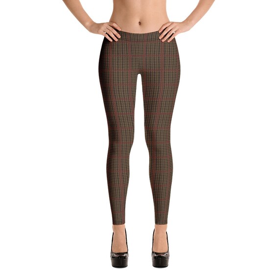 Blackwatch plaid leggings clearance