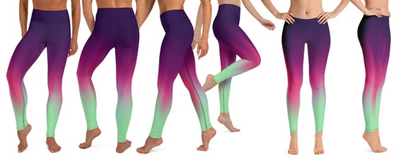 Aurora Borealis Leggings for Women Northern Lights Inspired Printed Leggings  Cool Workout Yoga Leggings Perfect Gift for Women 