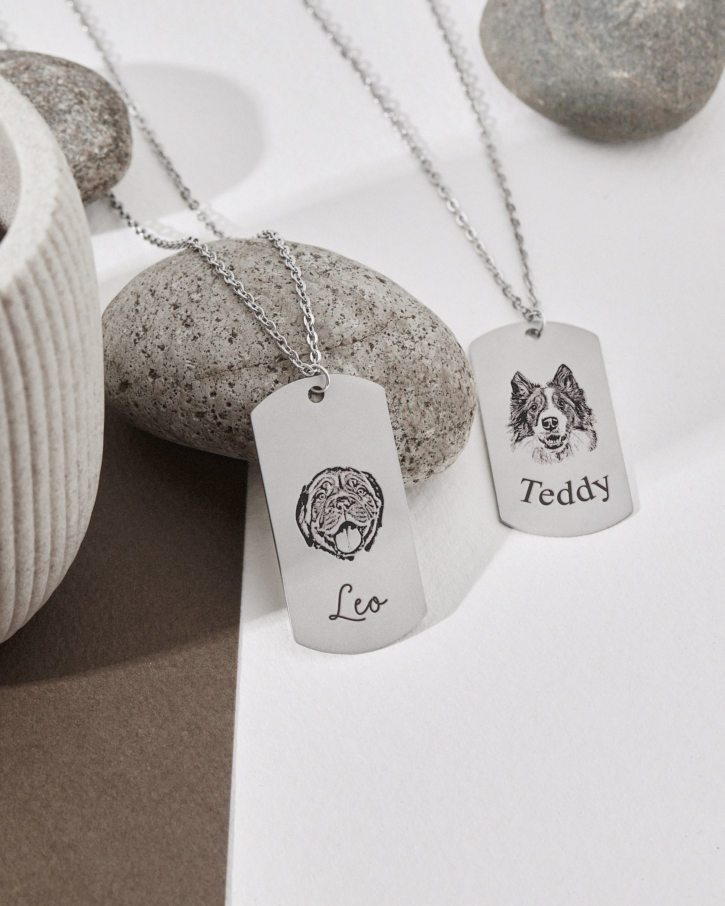 Dog Tag Necklace - Etsy