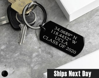 Keychain With Message Valentines Day Gift Personalized for Men Anniversary Gift Husband Dog Tag Key Chain Friendship Gifts Groomsmen Gift