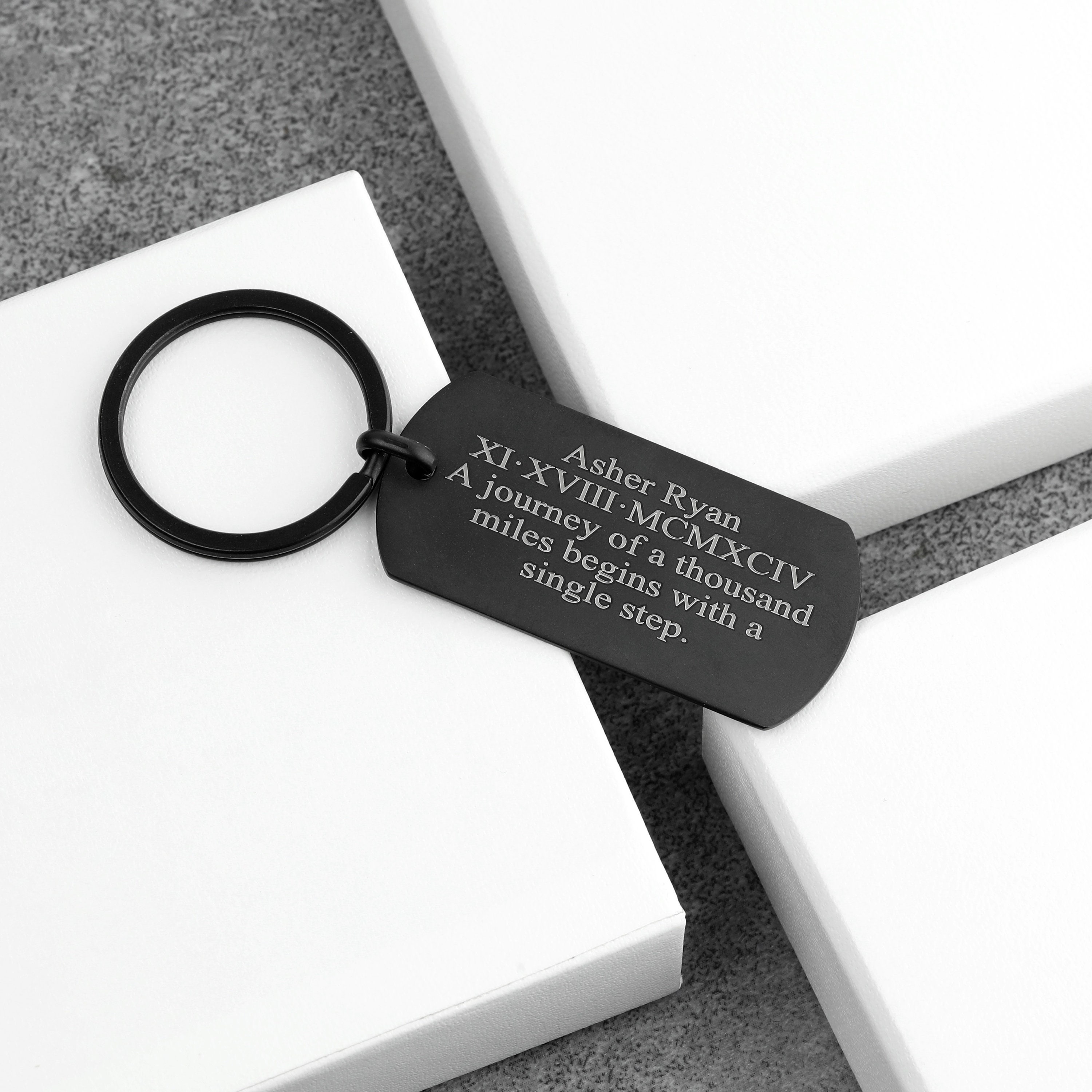 Custom Keychain for Boyfriend Anniversary Husband Personalized Etsy