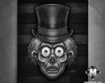 Graveyard Ghoul Haunted Mansion Ghost Art Print Poster 8X10