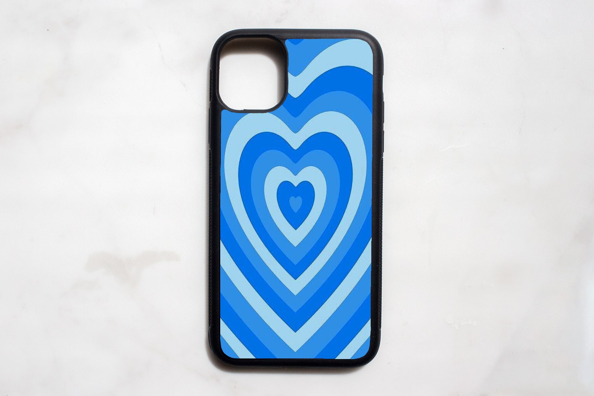 Blue Heart Phone Case Indie Phone Cases Custom Phone Cases Etsy