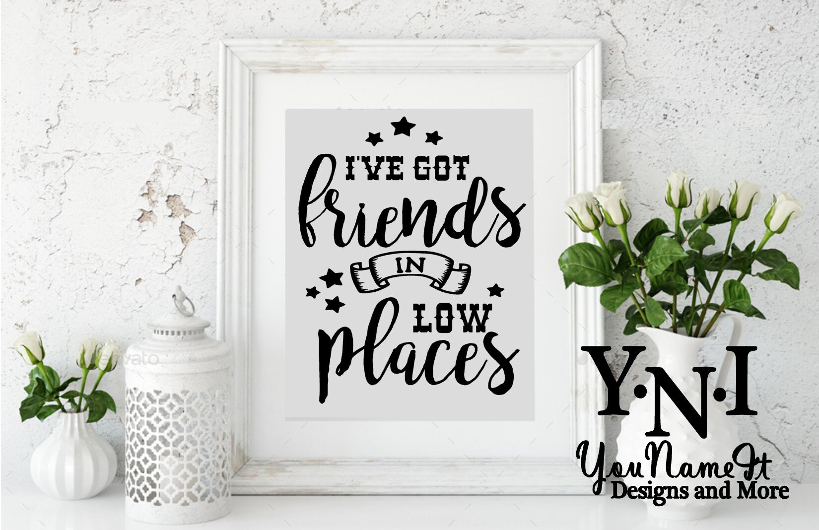 I ve got friends in low places lyrics county music cut file svg
