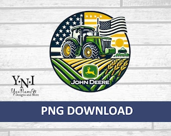 アメリカ国旗トラクターPNG | 愛国的な農場昇華プリントデザイン | 7月4日シャツ ビンテージトラクターデジタルダウンロード