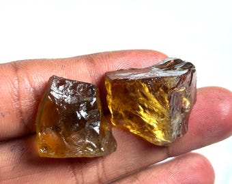 Raw Honey Quartz • Golden Crystal Chunks for Crafts & Energy Work