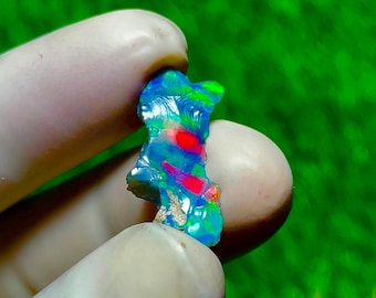 Natural Black Opal Rough | 4.55 ct Gemstone for Jewelry Making