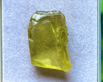 Roher Lemon Quarz Kristall 30 x 18 mm | Natürlicher gelber Quarzstein | 44.70 ct | Heilende Kristall Schmuck Versorgung