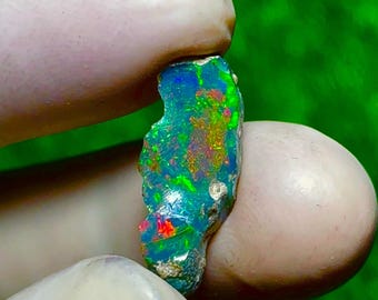 Raw Black Opal Rough (4.70ct) | Natural Gemstone for Jewelry Making
