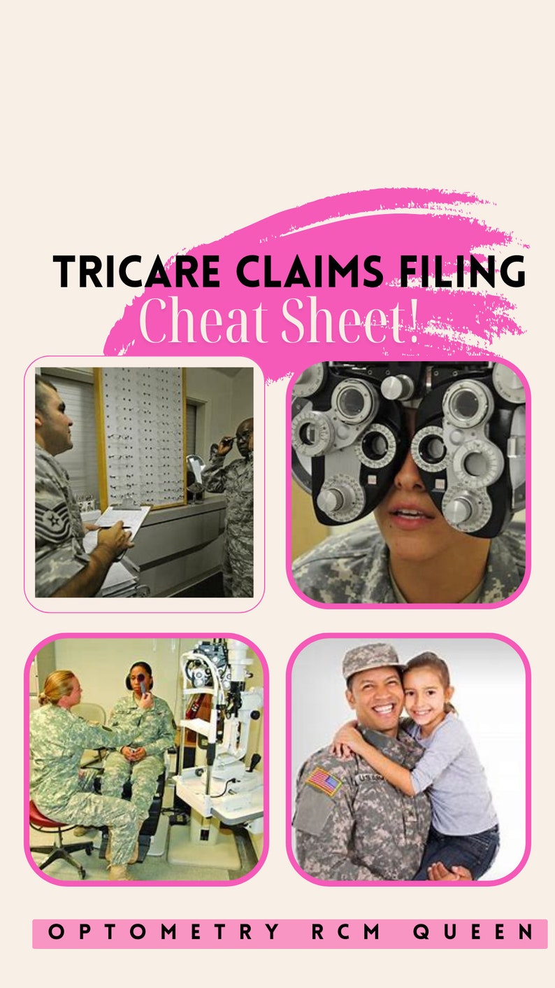 Tricare Claims Filing Cheat Sheet Etsy