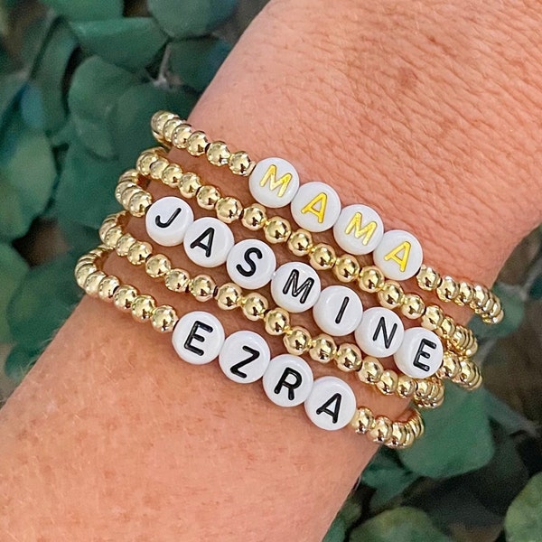 Mama gift for her name bracelet personalized bracelet friendship bracelet mama bracelet Womens jewelry mom jewelry Womens bracelet mom gift