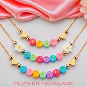 Back to school gifts first day of school kids jewelry kids necklace first day of school outfit first day of kindergarten gift preschool prek Flower Necklace