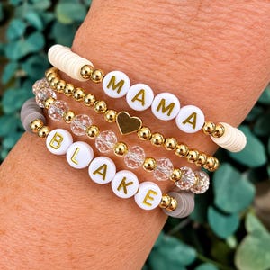 Personalized name bracelets grandma bracelet mom bracelet auntie gift Grammy gift Mother’s Day gift Gigi nana personalized gift for daughter