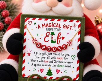 Elf accessories elf props elf kit elf clothes kids jewelry girls necklace girls Christmas gifts kids stocking stuffers elf arrival kids toys