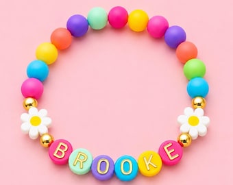 kids bracelet kids name bracelet kids stocking stuffers toddler girl gift flower girl bracelet gift for girls baby bracelet toddler girl