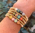 Womens personalized bracelets name bracelet personalized gift for mom custom word bracelet mama gift mama stacking beaded bracelets grandma