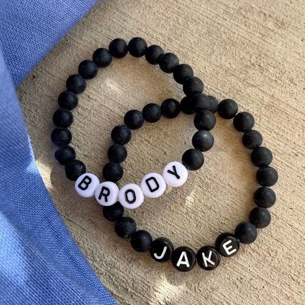 Kids jewelry Personalized Gift for Boys bracelet Big Brother Gift Personalized Gift for Dad men’s Bracelet Gift for Him Father’s Day gift