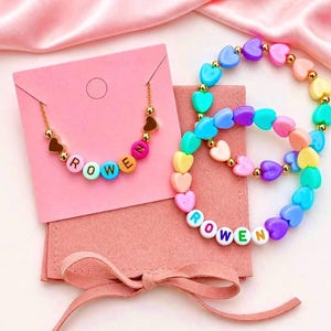 Personalized Kids Bracelets: girls toys, necklace for girls, toddler name necklace, Toddler Girl Jewelry, kids name bracelets