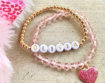 Kids jewelry personalized name bracelet for girls toddler jewelry for girls kids bracelet toddler jewelry name bracelet kids birthday gift