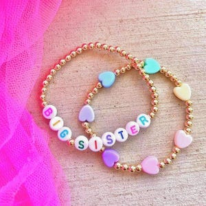 Big sister gift kids bracelet toddler jewelry personalized gift for kids girls kids jewelry toddler bracelet birthday gift for kids girls