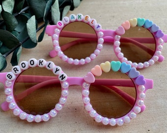 Girls personalized name sunglasses personalized gift for kids birthday gift kids jewelry toddler gift baby gift big sister gift sunnies