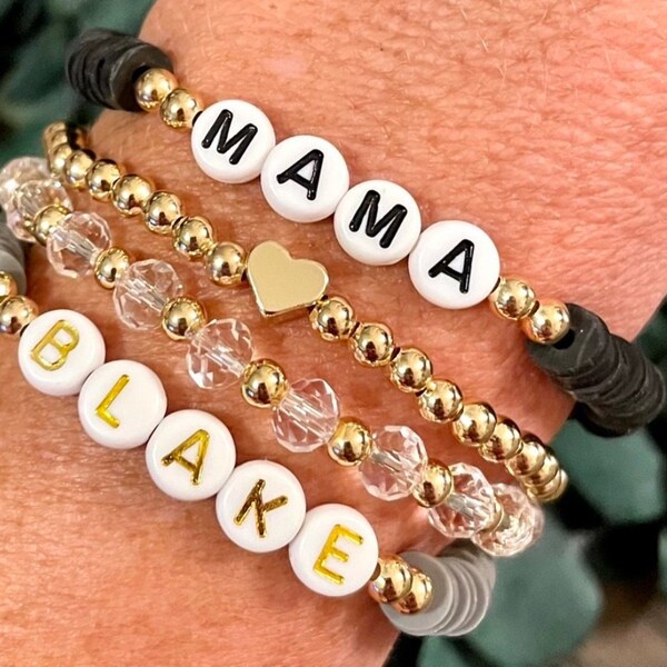 Name bracelet personalized word bracelet mom bracelet with kids name personalized bracelet personalized jewelry for her mama gift grandma