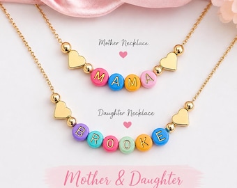 Back to school gift first day of school gift for kids first day of kindergarten gift mommy and me bracelet preschool gift mama and mini prek