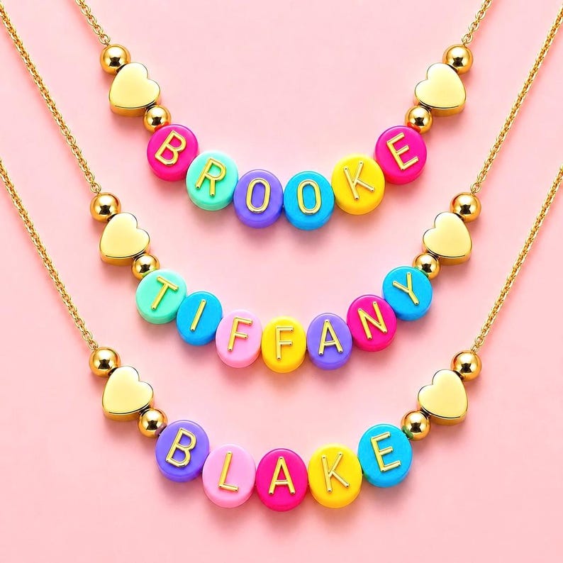kids name necklace kids gifts girls gifts kids Christmas gifts kids birthday gift name necklace kids jewelry kids toy girls birthday gift Heart Necklace