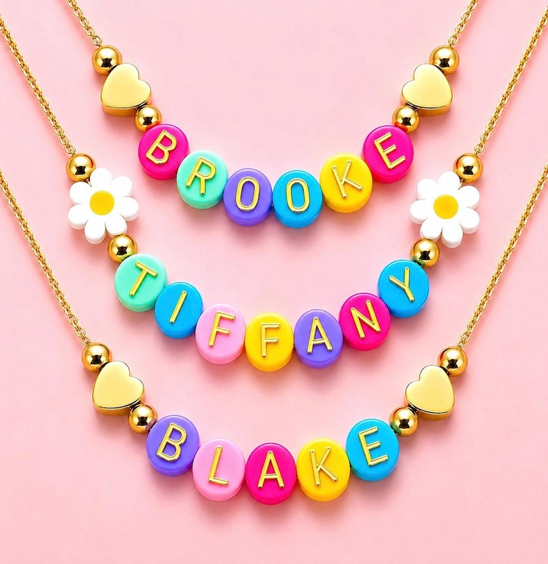 kids name necklace kids gifts girls gifts kids Christmas gifts kids birthday gift name necklace kids jewelry kids toy girls birthday gift image 1