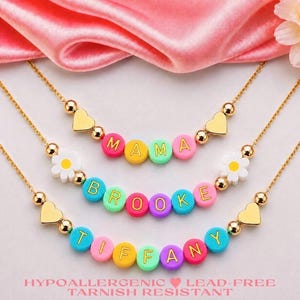Back to school gifts first day of school kids jewelry kids necklace first day of school outfit first day of kindergarten gift preschool prek image 8