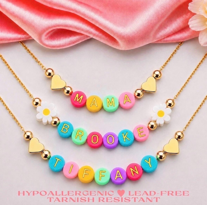 Back to school gifts first day of school kids jewelry kids necklace first day of school outfit first day of kindergarten gift preschool prek image 8