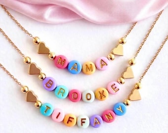 Name necklace Birthday gift Mommy and me outfits birthday gift for girls Mother’s Day gift for mom family necklaces spring jewelry necklace