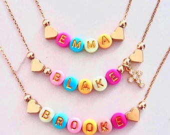 Name necklace Birthday gift Mommy and me outfits birthday gift for girls Mother’s Day gift for mom family necklaces spring jewelry necklace