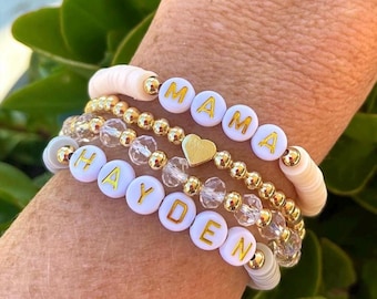 Personalized name bracelets grandma bracelet mom bracelet auntie gift Grammy gift Mother’s Day gift Gigi nana personalized gift for daughter