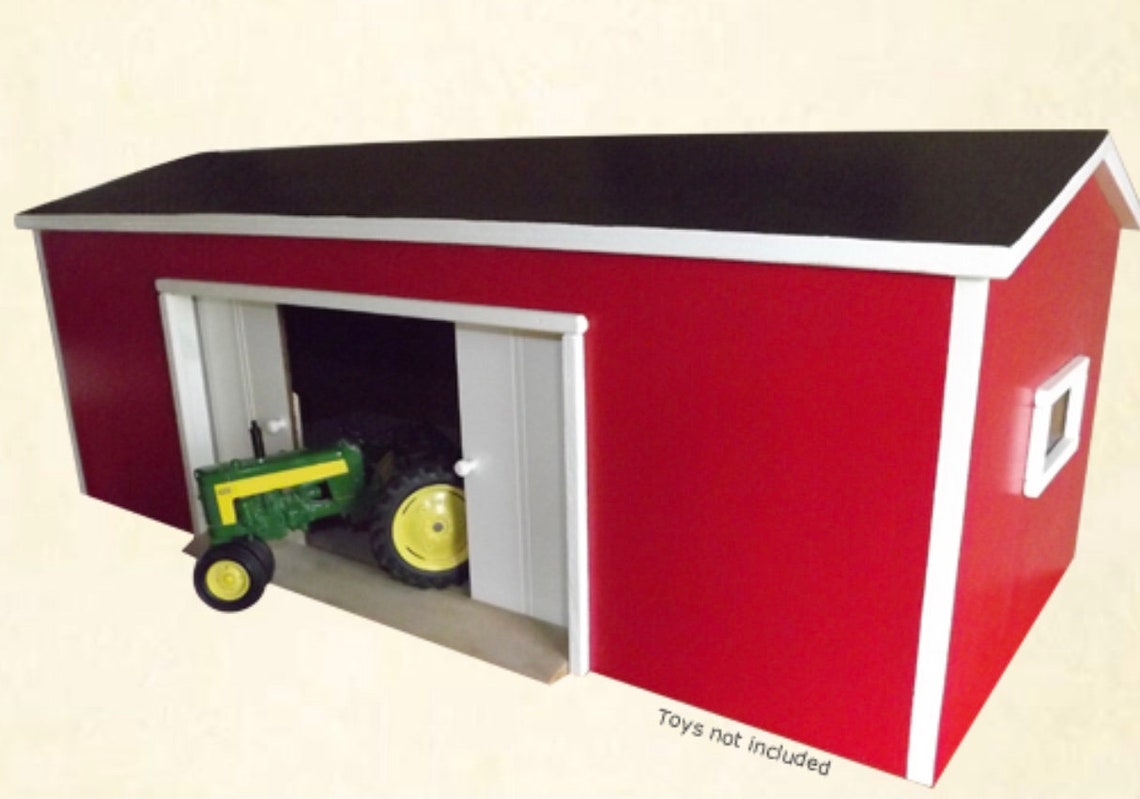 Wooden Toy Machine Shed Etsy