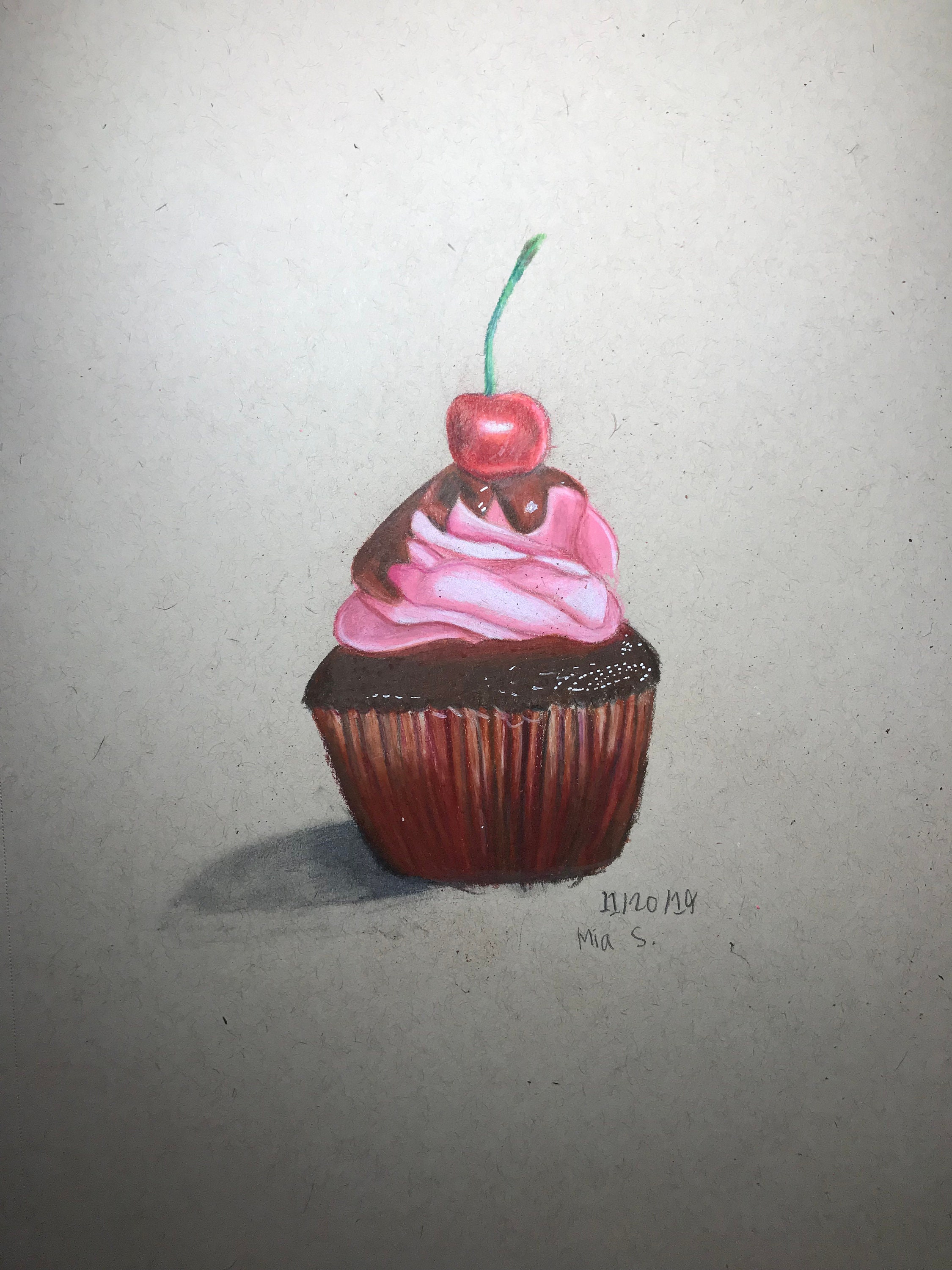 How to draw a cupcake  Step by step Drawing tutorials