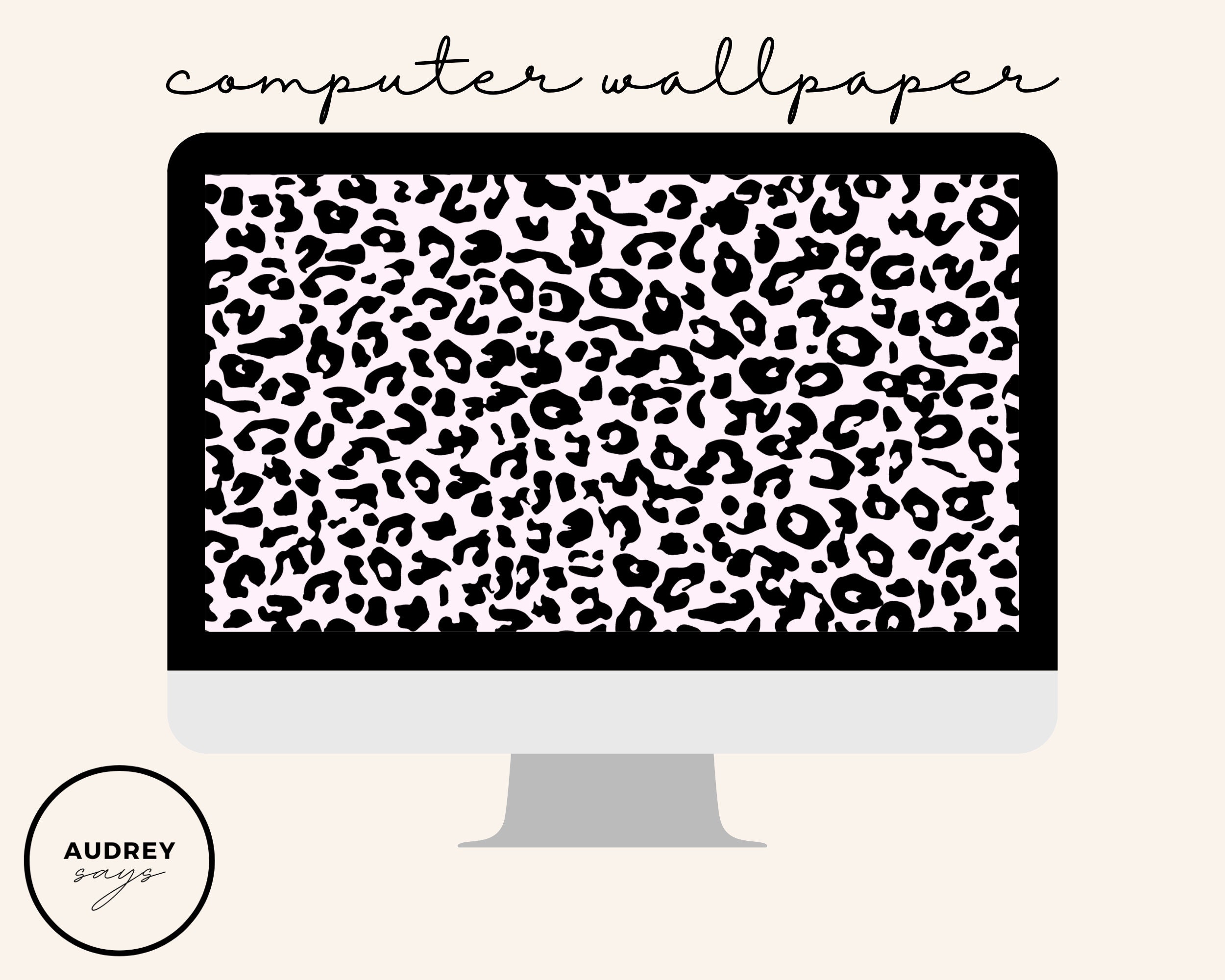 Pink And Black Leopard Wallpaper