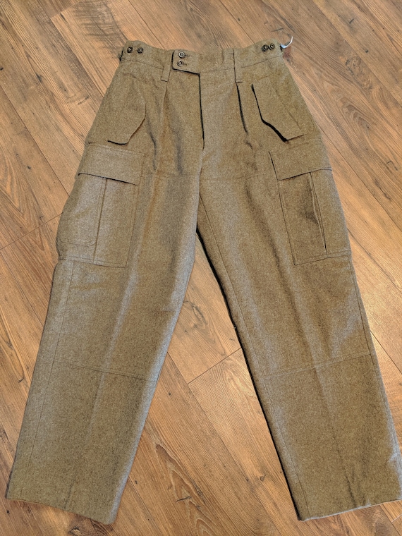 Vintage Wool Cargo Pants / Wool Pants / Vintage Pa