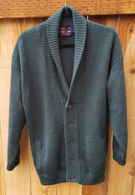 Wool Cardigan / Vintage Cardigan / Men's Wool Card
