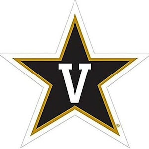 Vanderbilt Commodores 4" Premium VInyl  Decal Licensed NCAA