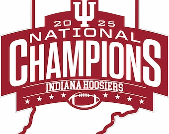 IU, Indiana Hoosiers 12” Magnet Licensed NCAA National Championship State logo
