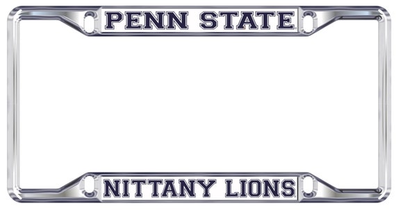 Nittany Lions Black Mirrored License Plate Nittany Lions Black Mirrored License Plate