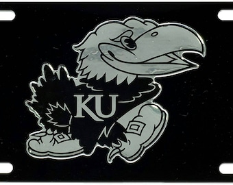 Kansas Jayhawks 1941 Jayhawk Vntage Car Accessory Lcense Plate | Blue