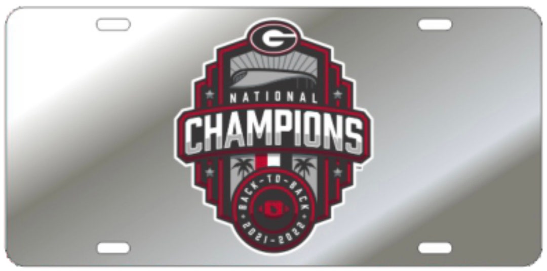 Uga Tag Georgia Bulldogs Laser Cut License Plate / Car Tag Licensed NCAA ...