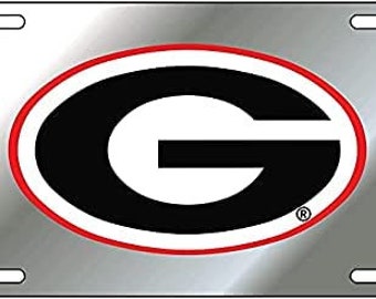 Georgia Bulldogs Reflective Decal License Plate / Car Tag NCAA